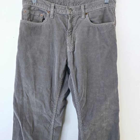 Banana Republic Corduroy Pants Mens 31x32 Straight Leg Gray Casual 100% Cotton - Picture 12 of 12